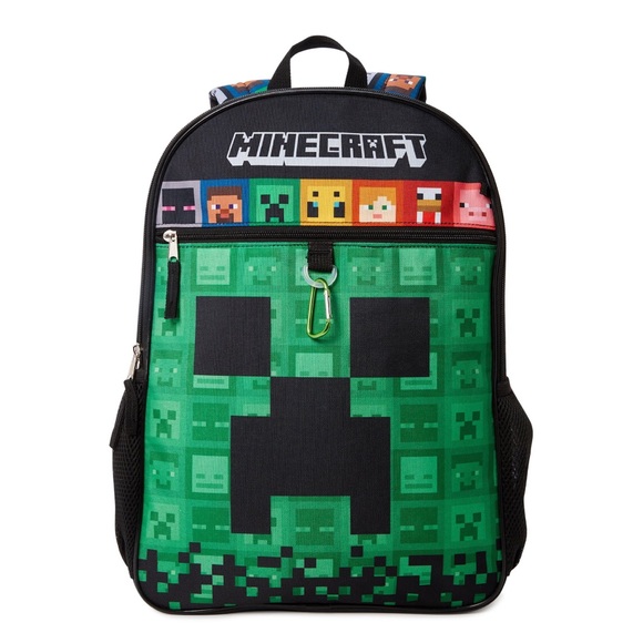 Minecraft 4pc kids Backpack Set with padded laptop sleeve, lunch bag & pad new - Picture 5 of 6